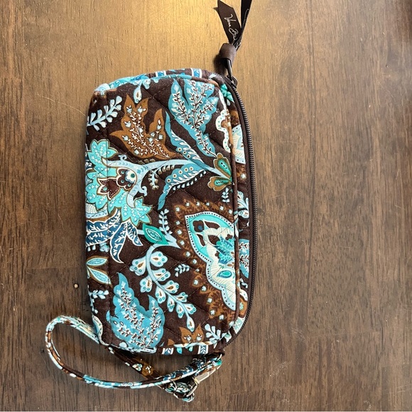 Vera Bradley Java Blue Wristlet - Picture 3 of 4